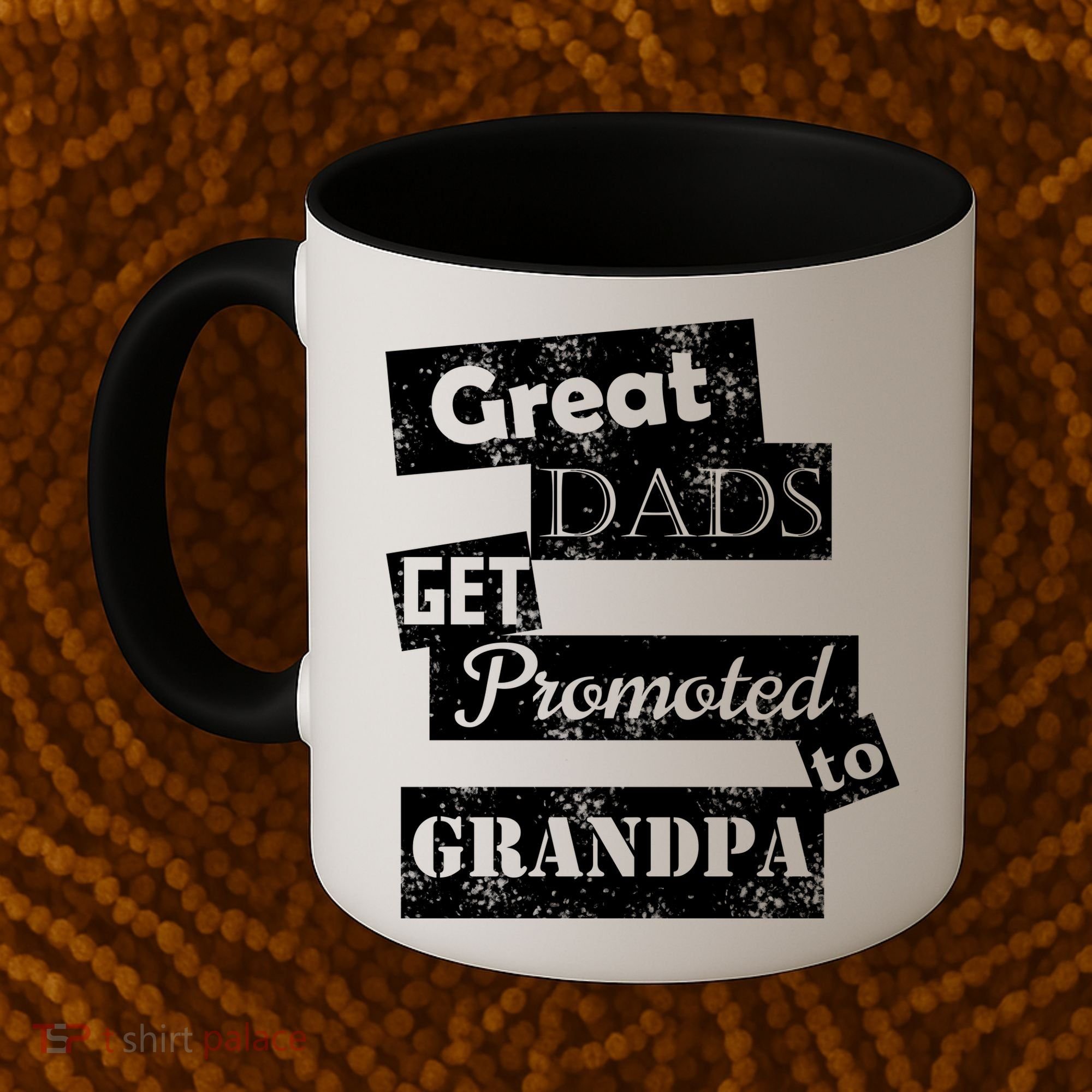 Funny Great Dads Get Promoted To Grandpa Coffee Mug