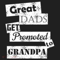 Funny Great Dads Get Promoted To Grandpa Golf Towel thumb 3