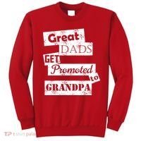 Funny Great Dads Get Promoted To Grandpa Sweatshirt thumb 0