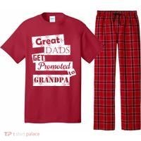 Funny Great Dads Get Promoted To Grandpa Pajama Set thumb 0