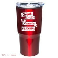 Funny Great Dads Get Promoted To Grandpa Tumbler thumb 0