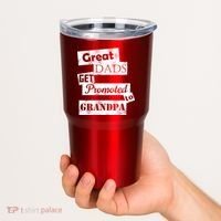 Funny Great Dads Get Promoted To Grandpa Tumbler thumb 2