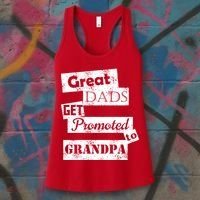 Funny Great Dads Get Promoted To Grandpa Women's Tank Top thumb 3