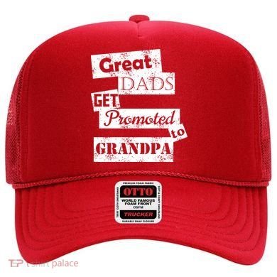 Funny Great Dads Get Promoted To Grandpa Hat