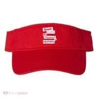 Funny Great Dads Get Promoted To Grandpa Visor thumb 0