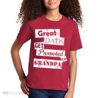 Funny Great Dads Get Promoted To Grandpa Kids T-Shirt thumb 2