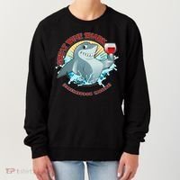 Funny Great Wine Shark Emblem Women's Sweatshirt thumb 0