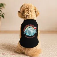 Funny Great Wine Shark Emblem Doggie Tank thumb 2