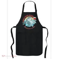 Funny Great Wine Shark Emblem Apron thumb 0
