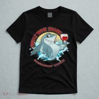 Funny Great Wine Shark Emblem T-Shirt thumb 5