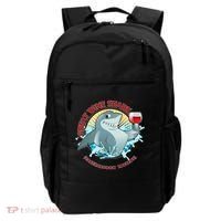 Funny Great Wine Shark Emblem Backpack thumb 0