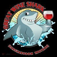 Funny Great Wine Shark Emblem Mousepad thumb 1