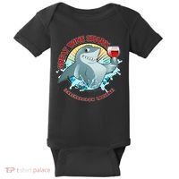 Funny Great Wine Shark Emblem Baby Bodysuit thumb 0