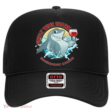 Funny Great Wine Shark Emblem Hat
