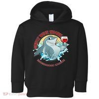 Funny Great Wine Shark Emblem Toddler Hoodie thumb 0
