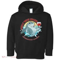 Funny Great Wine Shark Emblem Toddler Hoodie thumb 0