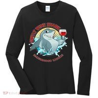 Funny Great Wine Shark Emblem Women's Long Sleeve Shirt thumb 0