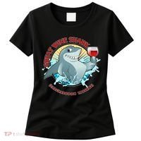 Funny Great Wine Shark Emblem Women's T-Shirt thumb 0