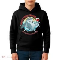 Funny Great Wine Shark Emblem Kids Hoodie thumb 4