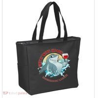 Funny Great Wine Shark Emblem Tote Bag thumb 2