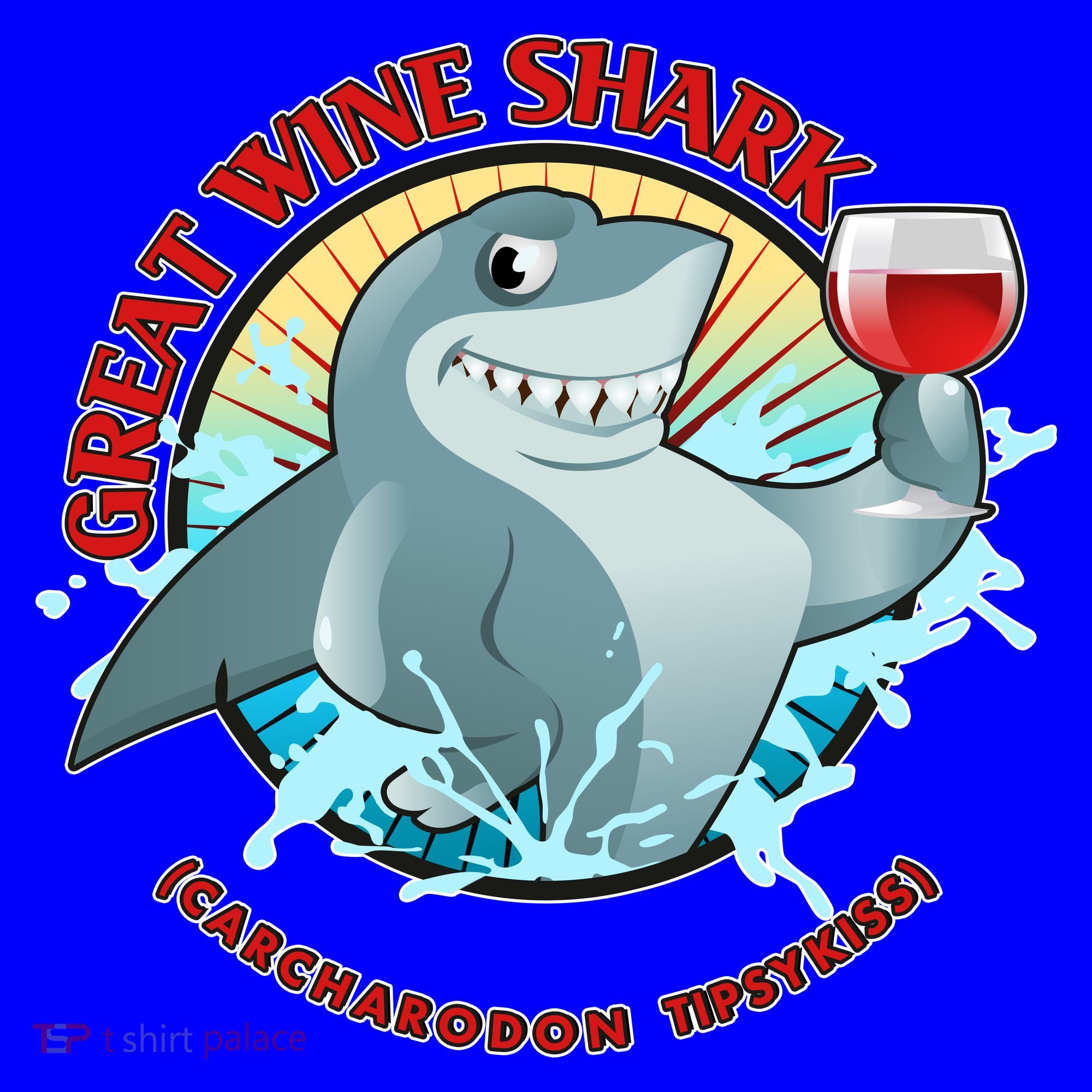 Funny Great Wine Shark Emblem Coffee Mug