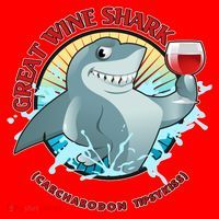 Funny Great Wine Shark Emblem Santa Hat thumb 1