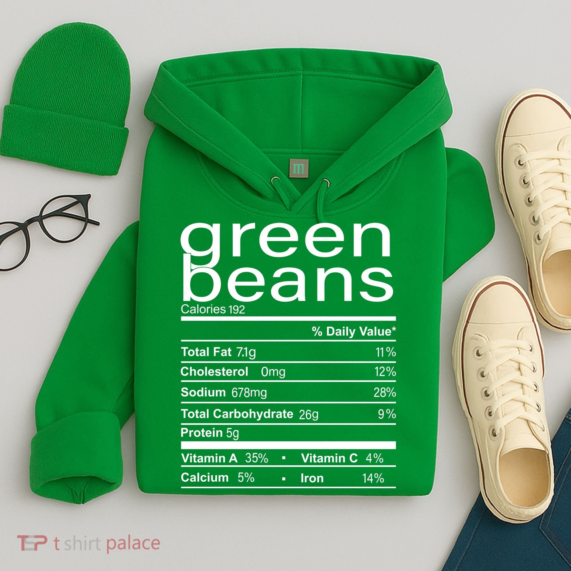 Funny Green Bean Nutrition Hoodie