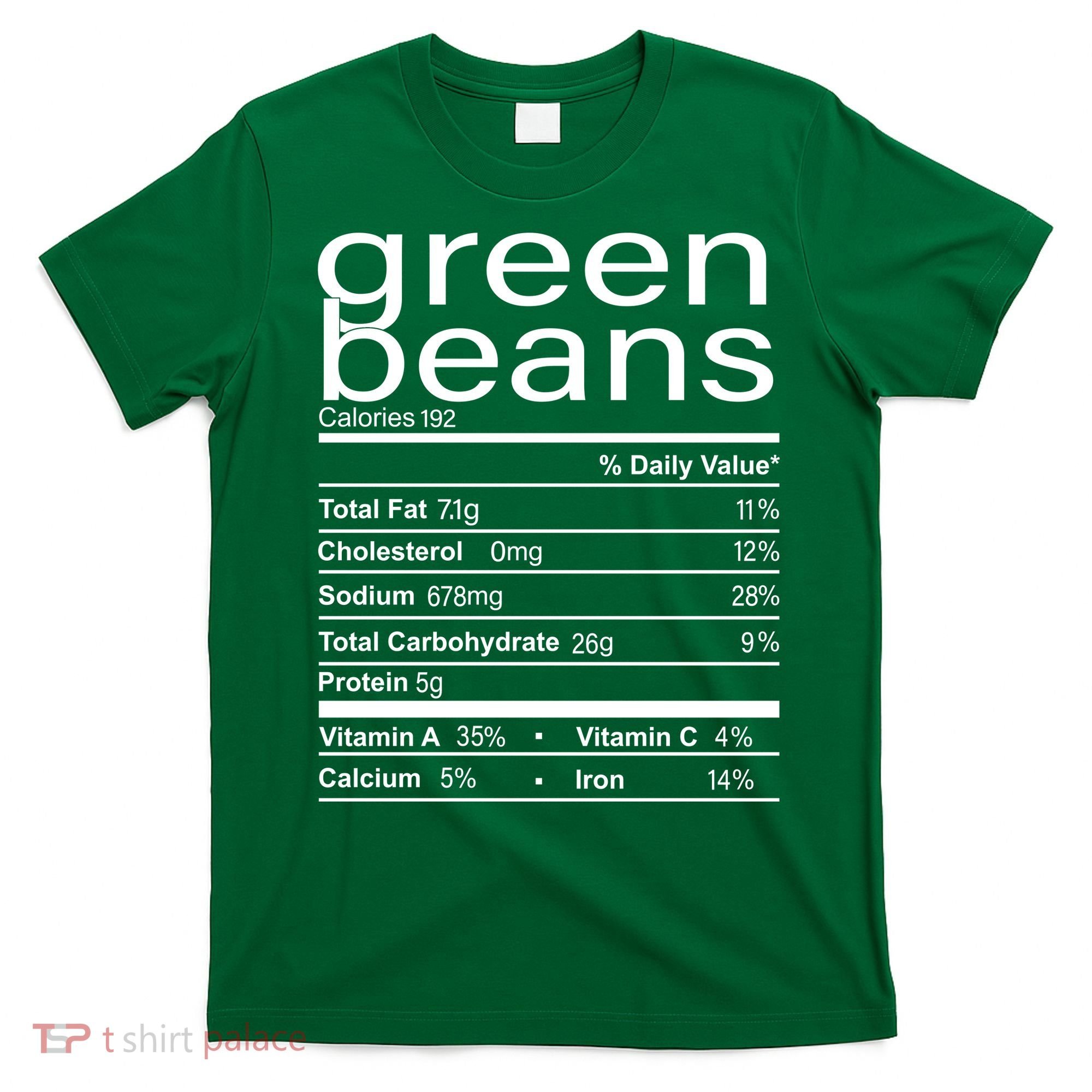 Funny Green Bean Nutrition T-Shirt
