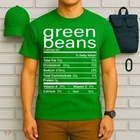 Funny Green Bean Nutrition T-Shirt thumb 6