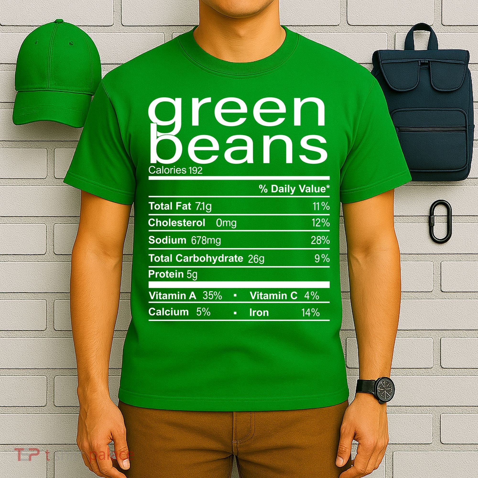 Funny Green Bean Nutrition T-Shirt