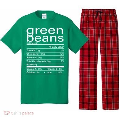 Funny Green Bean Nutrition Pajama Set