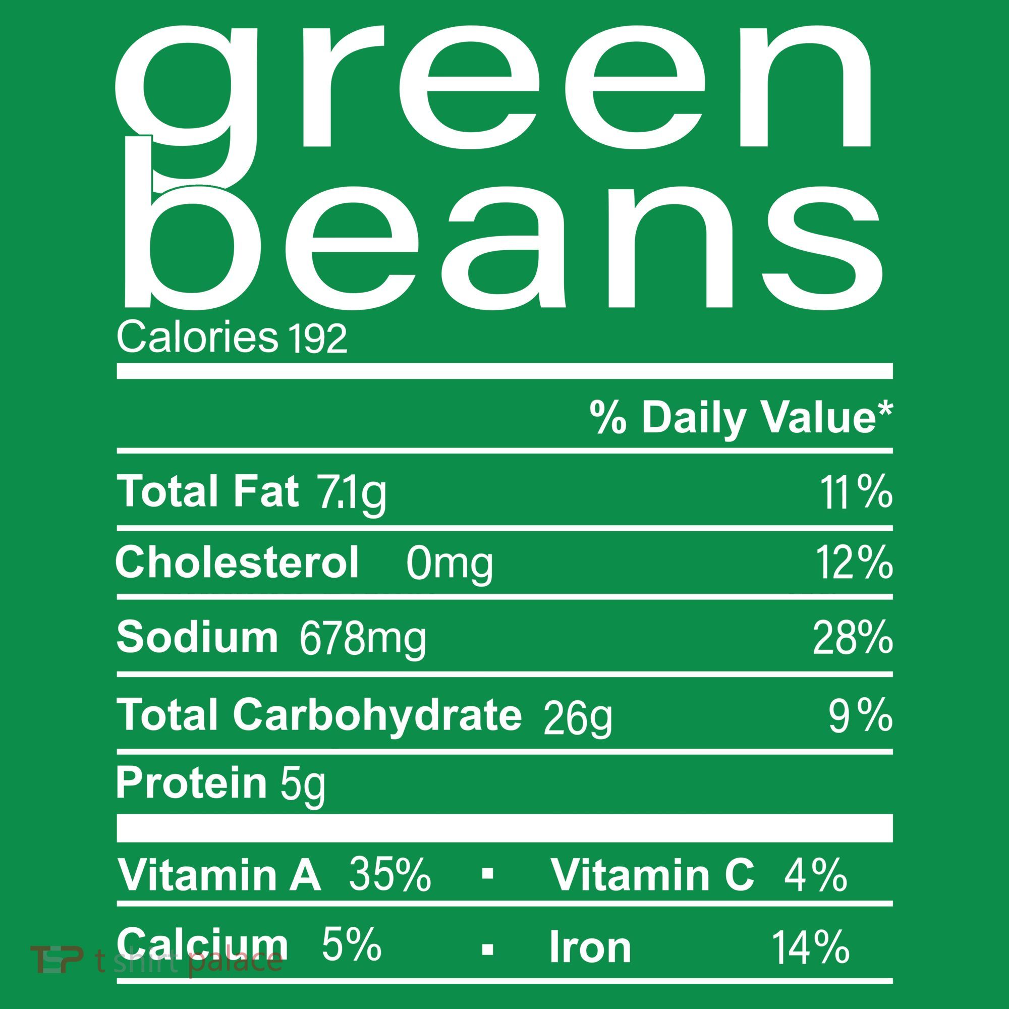 Funny Green Bean Nutrition Mousepad