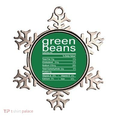 Funny Green Bean Nutrition Ornament