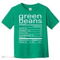 Funny Green Bean Nutrition Toddler T-Shirt thumb 0