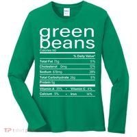 Funny Green Bean Nutrition Women's Long Sleeve Shirt thumb 0