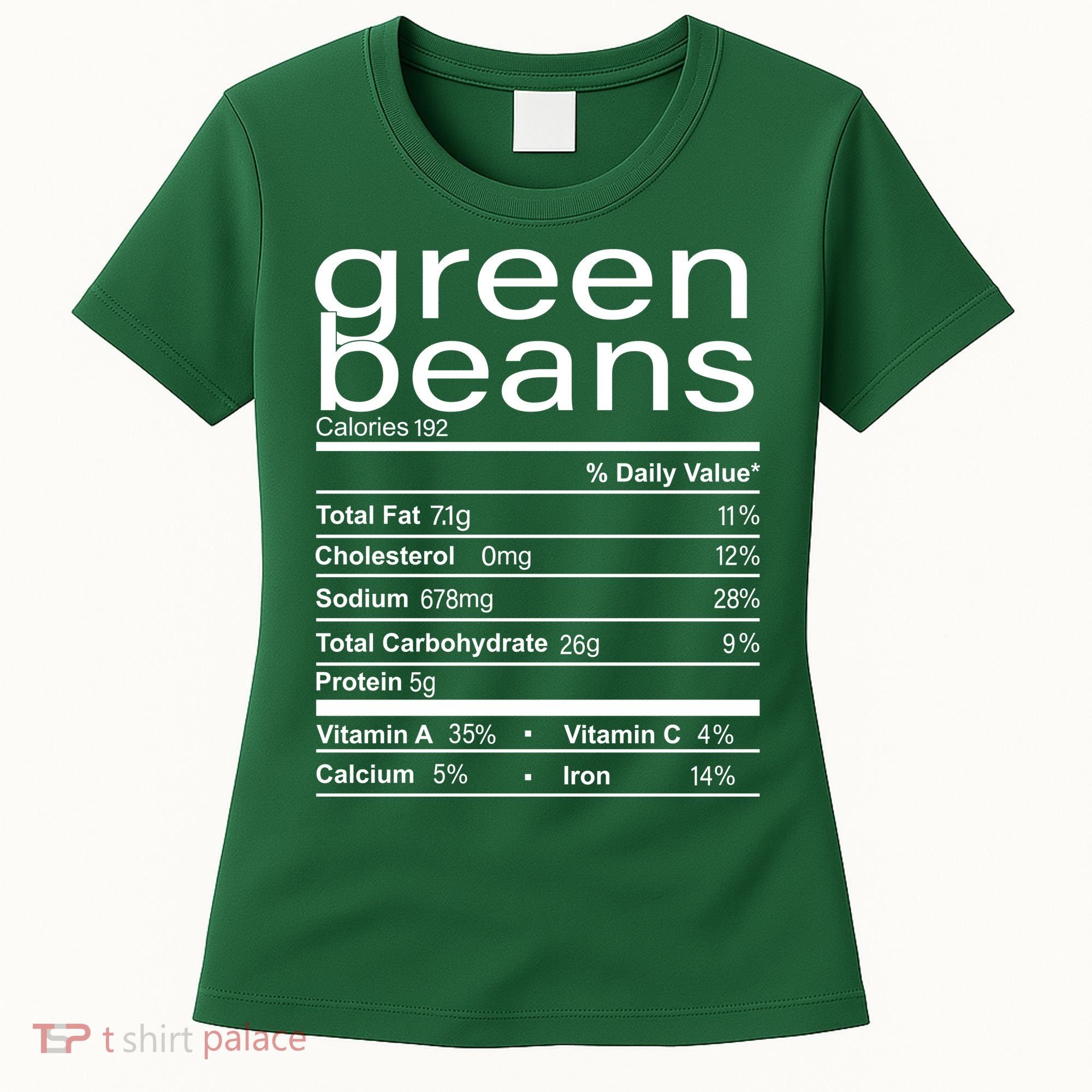 Funny Green Bean Nutrition Women's T-Shirt