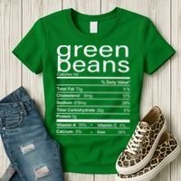 Funny Green Bean Nutrition Women's T-Shirt thumb 3