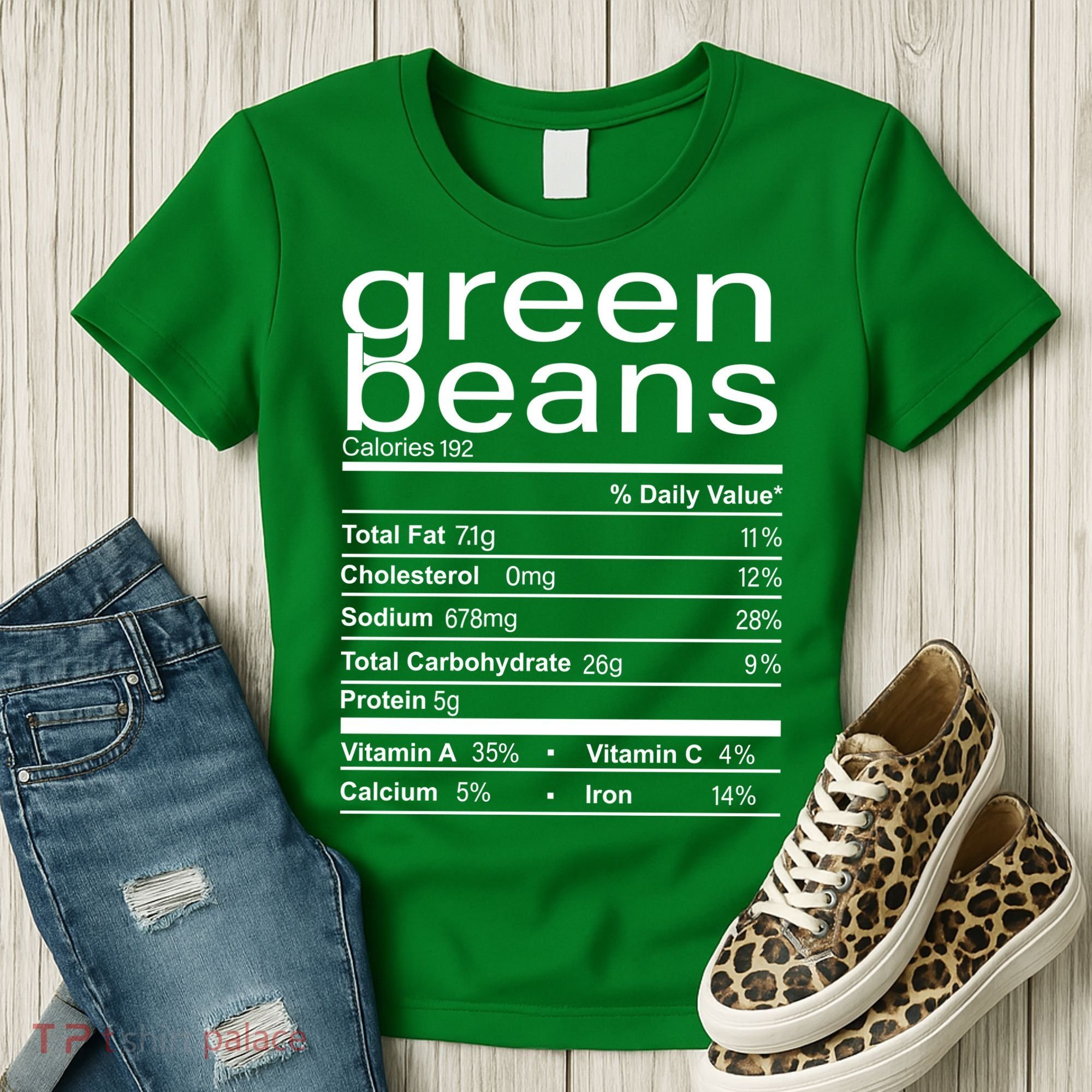 Funny Green Bean Nutrition Women's T-Shirt