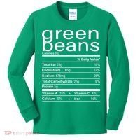 Funny Green Bean Nutrition Kids Long Sleeve Shirt thumb 0