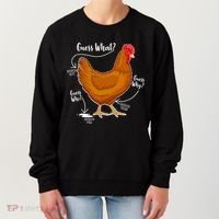 Funny Guess What Chicken Butt ggg Women's Sweatshirt thumb 0