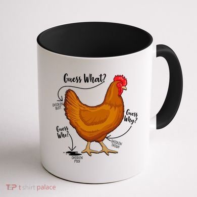 Funny Guess What Chicken Butt ggg Coffee Mug back