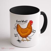 Funny Guess What Chicken Butt ggg Coffee Mug thumb 1