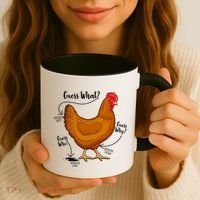 Funny Guess What Chicken Butt ggg Coffee Mug thumb 3