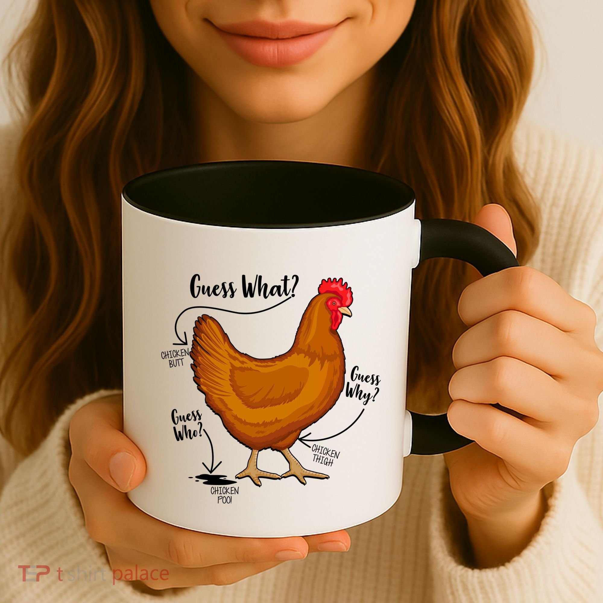 Funny Guess What Chicken Butt ggg Coffee Mug