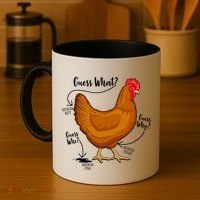 Funny Guess What Chicken Butt ggg Coffee Mug thumb 4