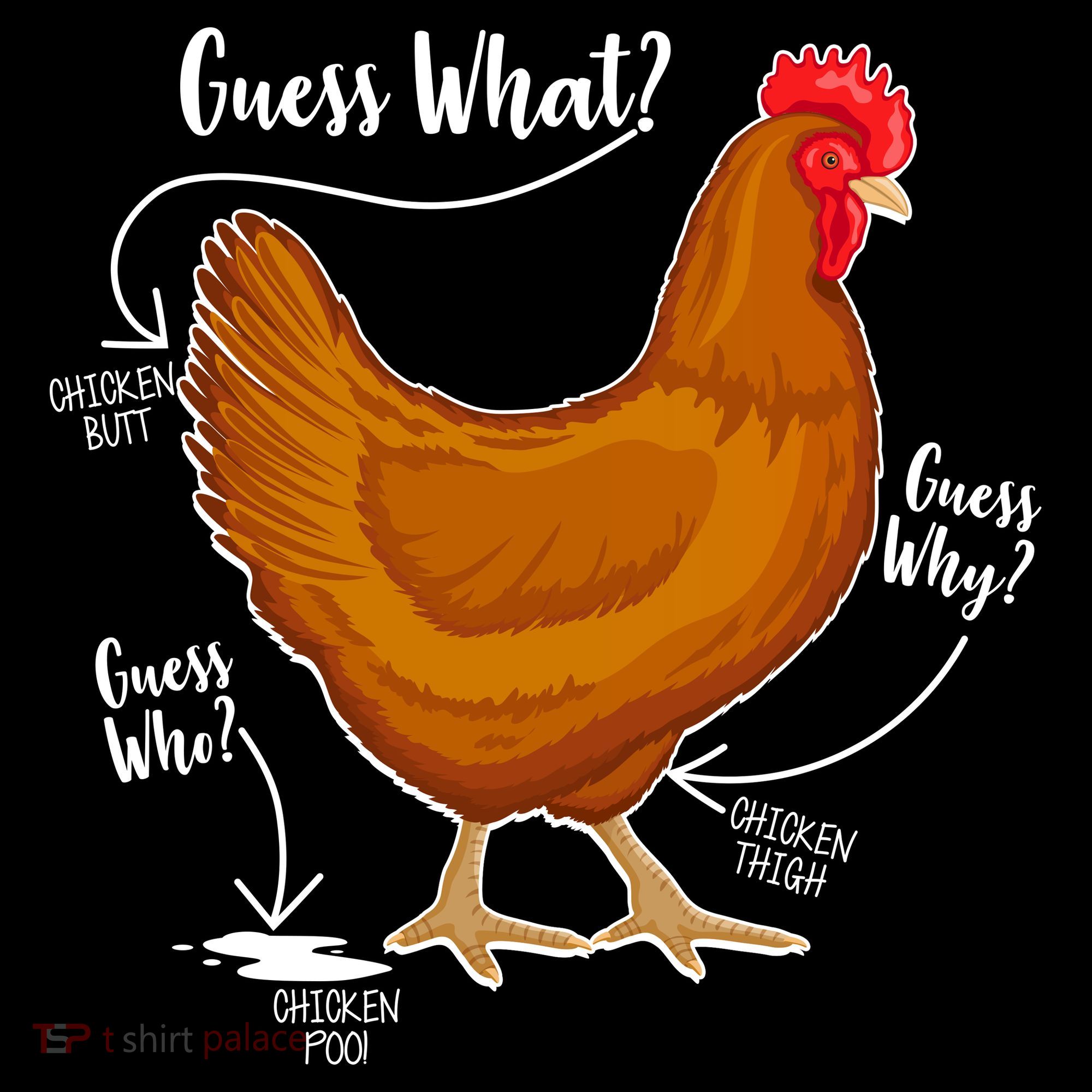 Funny Guess What Chicken Butt ggg Women's Hoodie