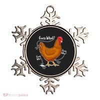 Funny Guess What Chicken Butt ggg Ornament thumb 0