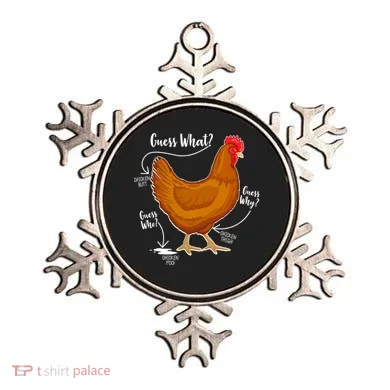 Funny Guess What Chicken Butt ggg Ornament