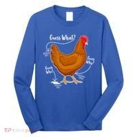 Funny Guess What Chicken Butt ggg Long Sleeve Shirt thumb 0
