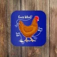Funny Guess What Chicken Butt ggg Coaster thumb 0